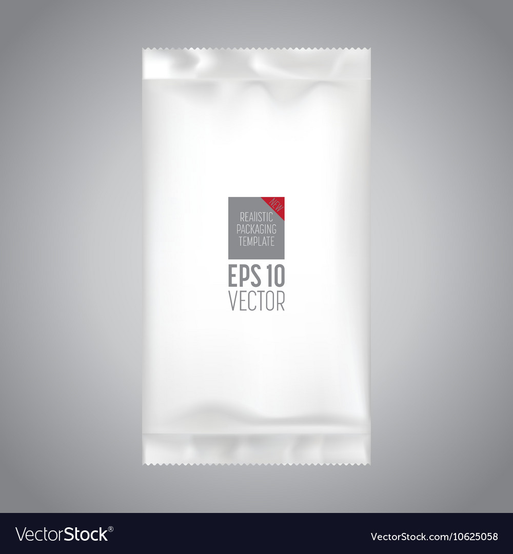 Blank packaging template mockup isolated Vector Image