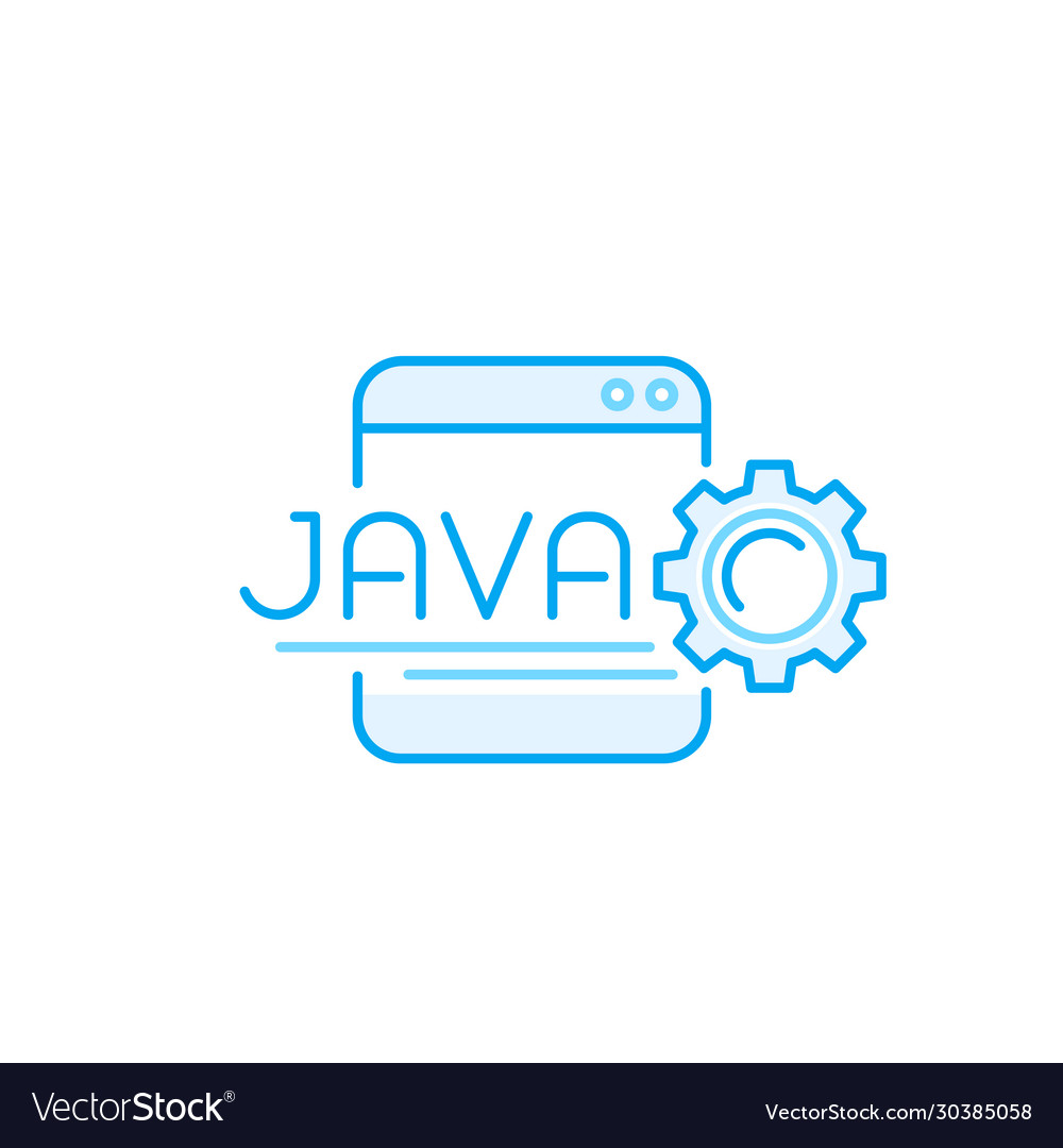 Java coding line icon