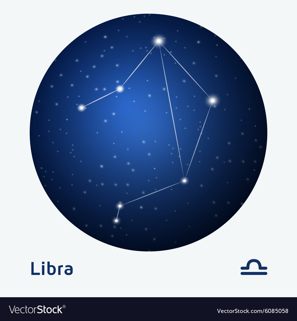 Libra constellation Royalty Free Vector Image - VectorStock