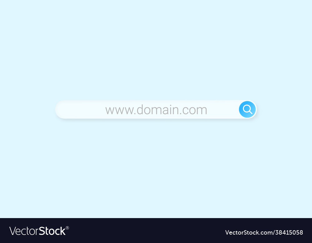 Neumorphism soft ui search bar element design vector image Neumorphism soft ui search bar element design