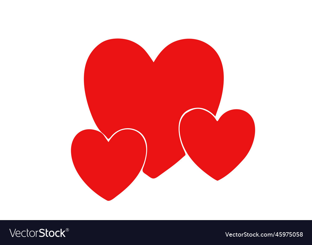 Red heart image Royalty Free Vector Image - VectorStock