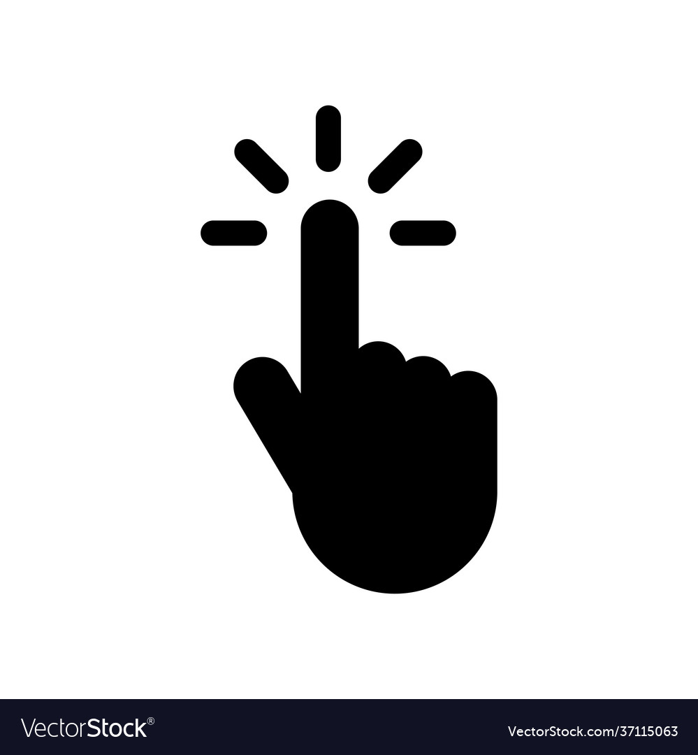 Click icon. Cursor icon stock vector. Illustration of concept - 185130678