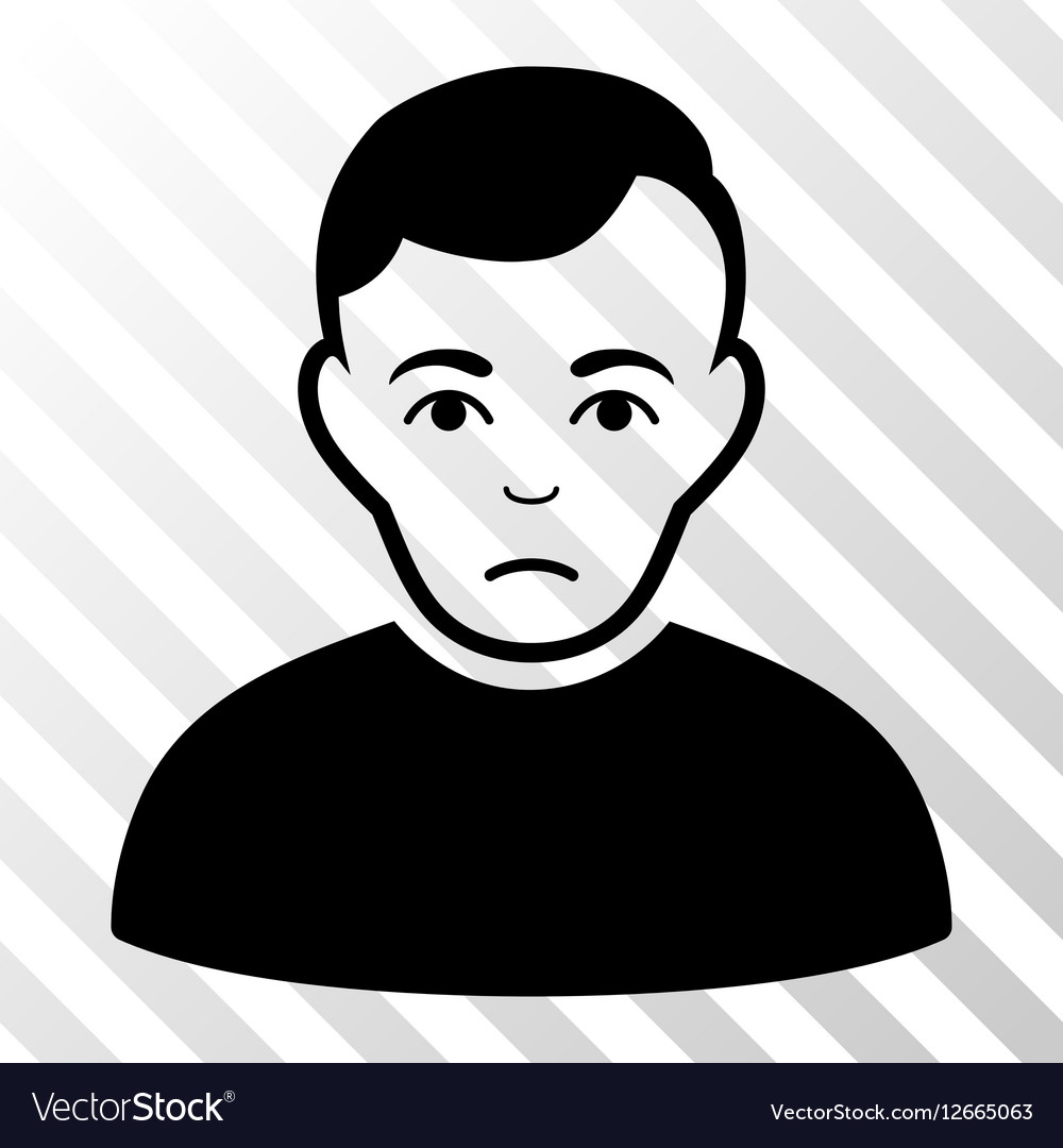 Sad man icon Royalty Free Vector Image - VectorStock