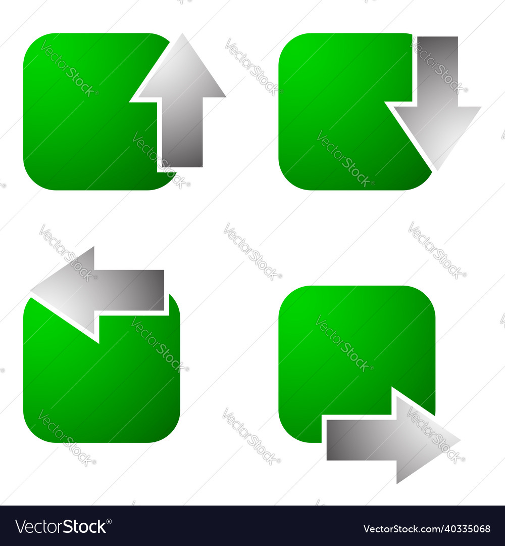 4-way arrows pointers cursors shapes vector image 4-way arrows pointers cursors shapes