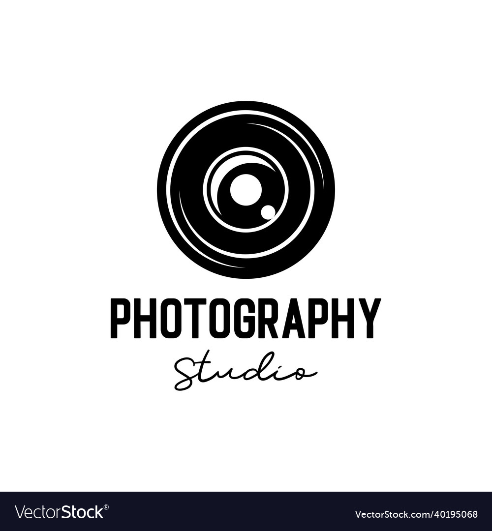 Kamera Fotografie Studio Logo Konzept Ikone