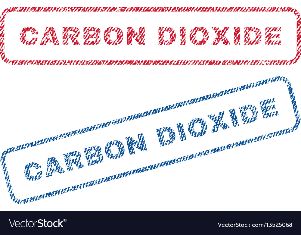 Carbon dioxide textile stamps