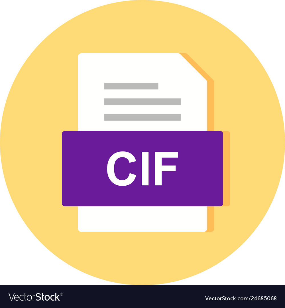 Cif file document icon