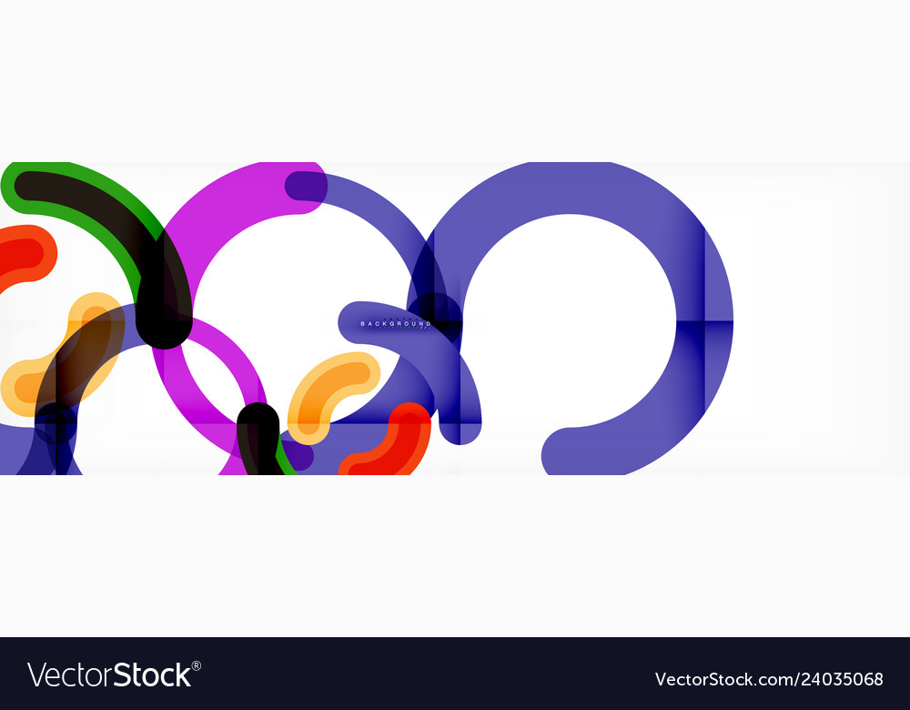 Circular lines design background vector image Circular lines design background