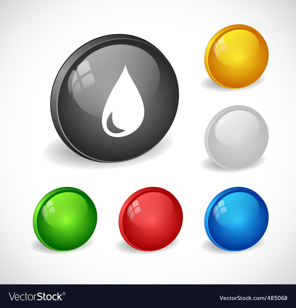 Color 3d buttons for web