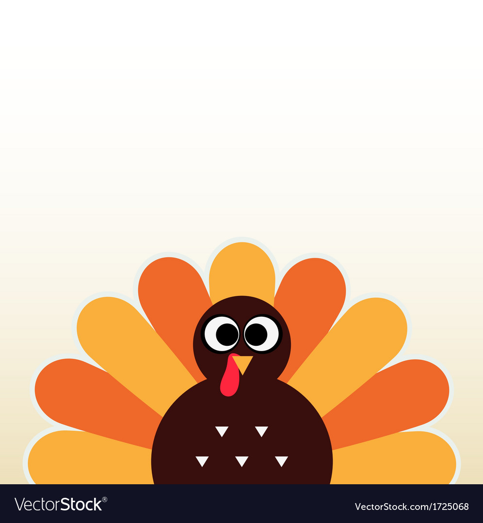 Colorful Thanksgiving Turkey Card