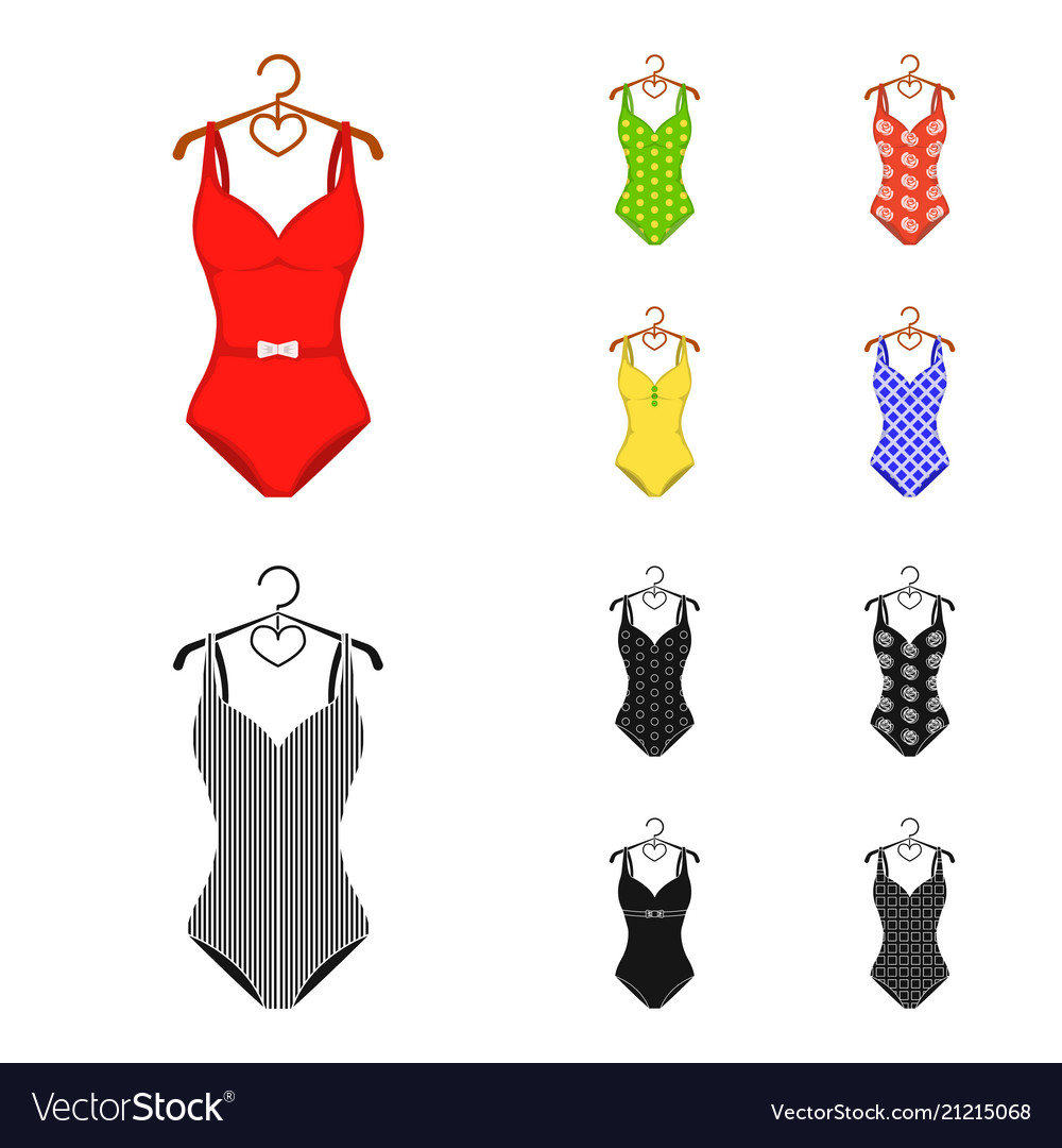 Different kinds of swimsuits set