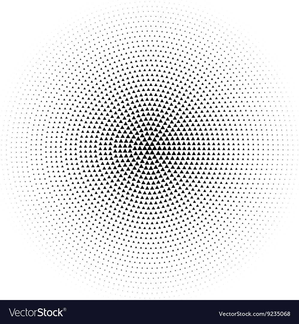 Radial Black Triangle Pattern