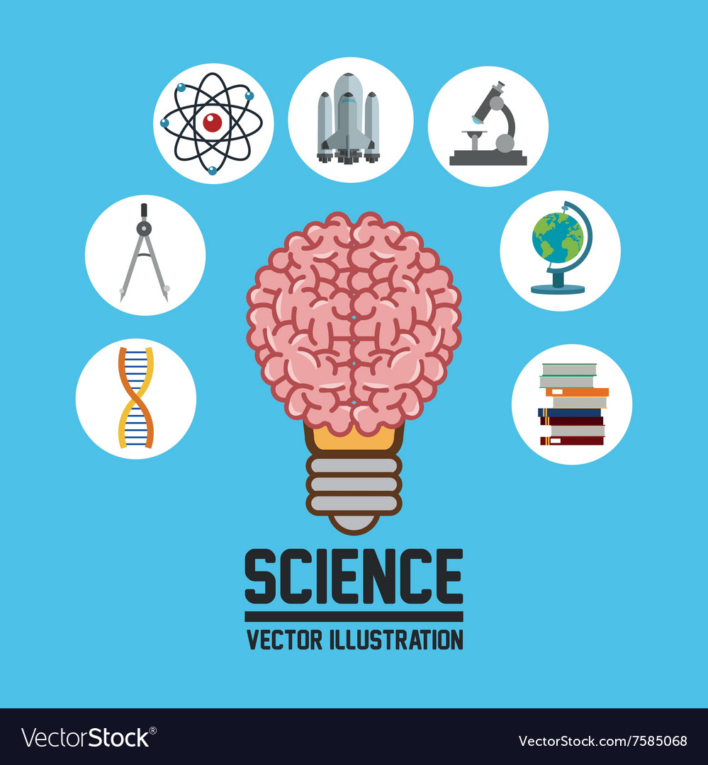 Science icons design Royalty Free Vector Image