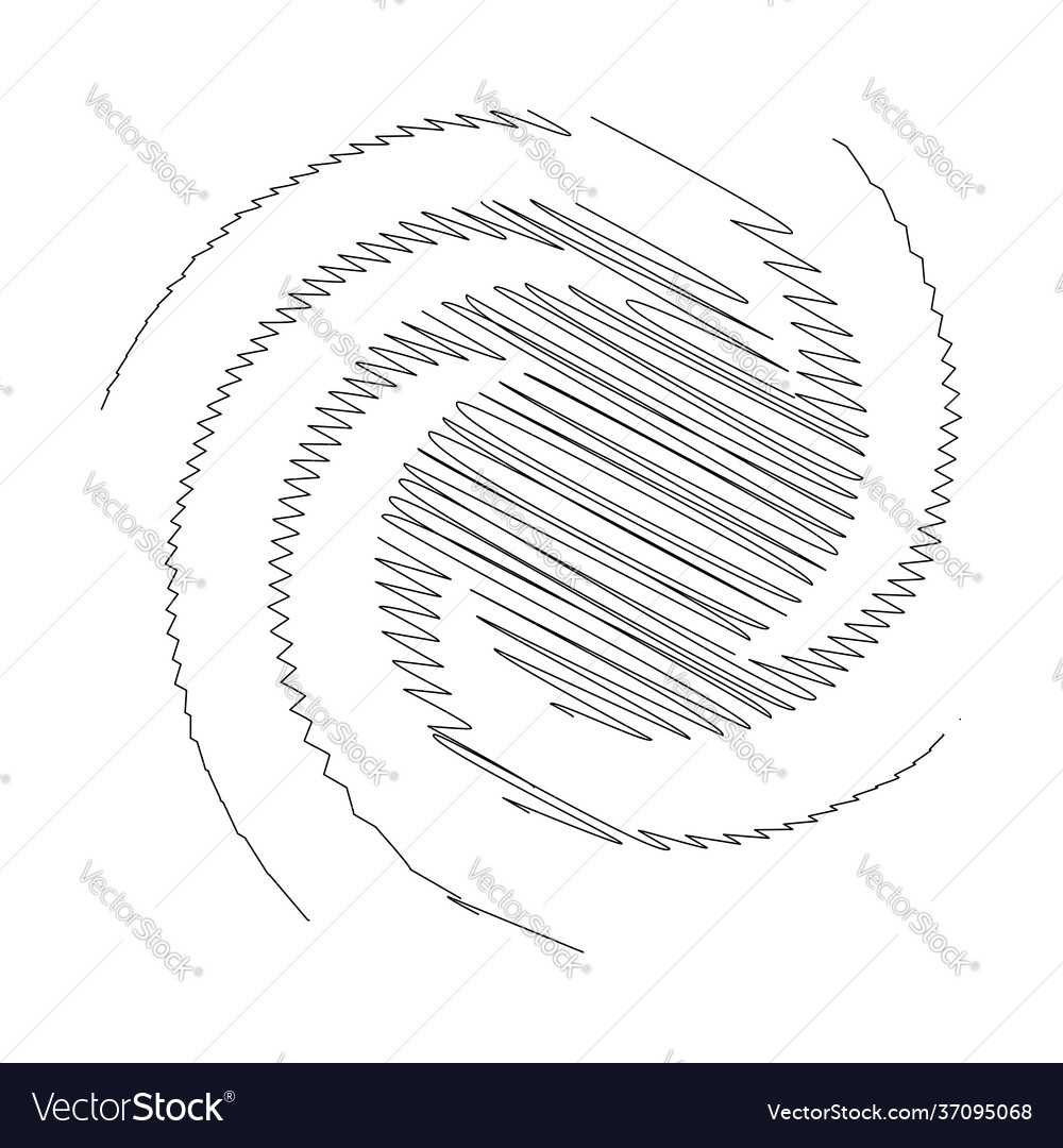 Spiral swirl twirl design element with sketchy vector image Spiral swirl twirl design element with sketchy