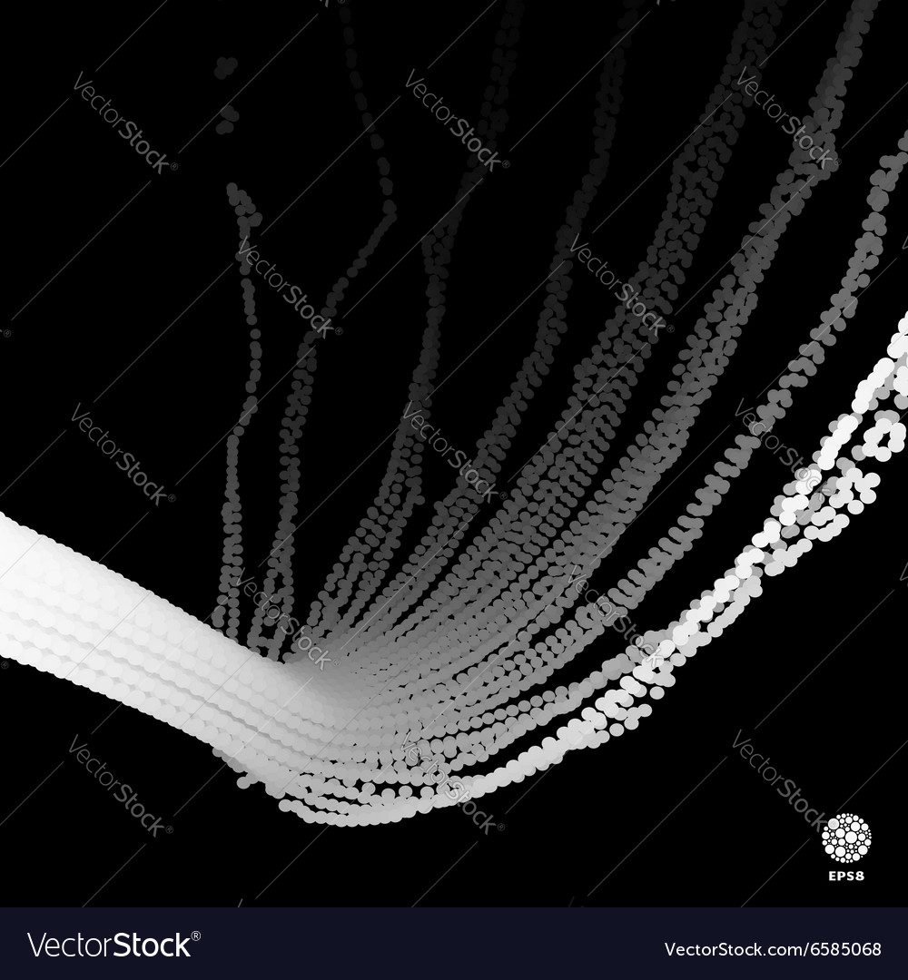 Techno abstract background with dots
