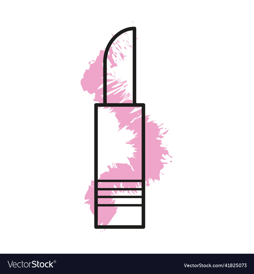 Abstract lipstick icon signs symbols collection Vector Image