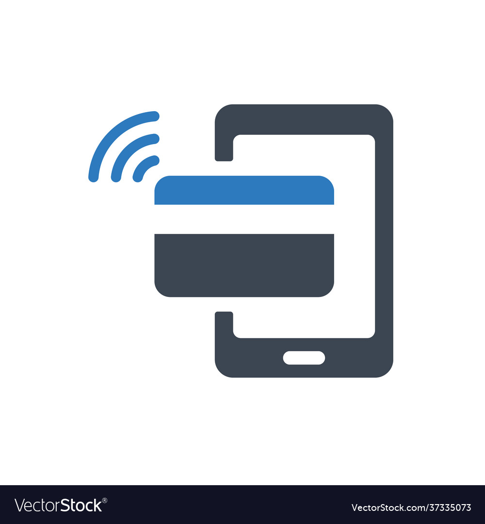 Cashless payments icon Royalty Free Vector Image