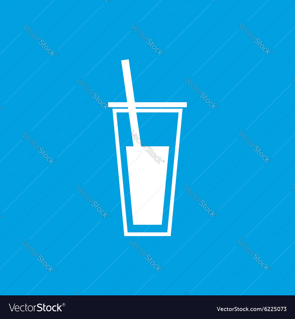 Drink icon white Royalty Free Vector Image - VectorStock