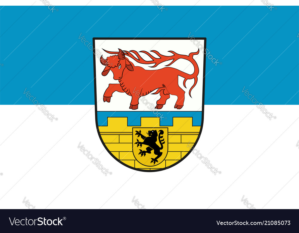 Flag of oberspreewald-lausitz in brandenburg