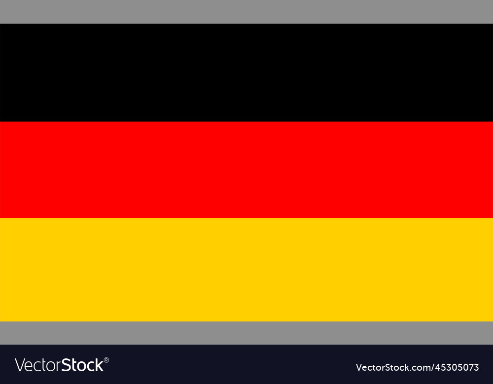Germany flag design Royalty Free Vector Image VectorStock