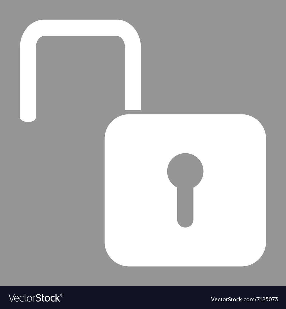 Lock open sign Royalty Free Vector Image - VectorStock