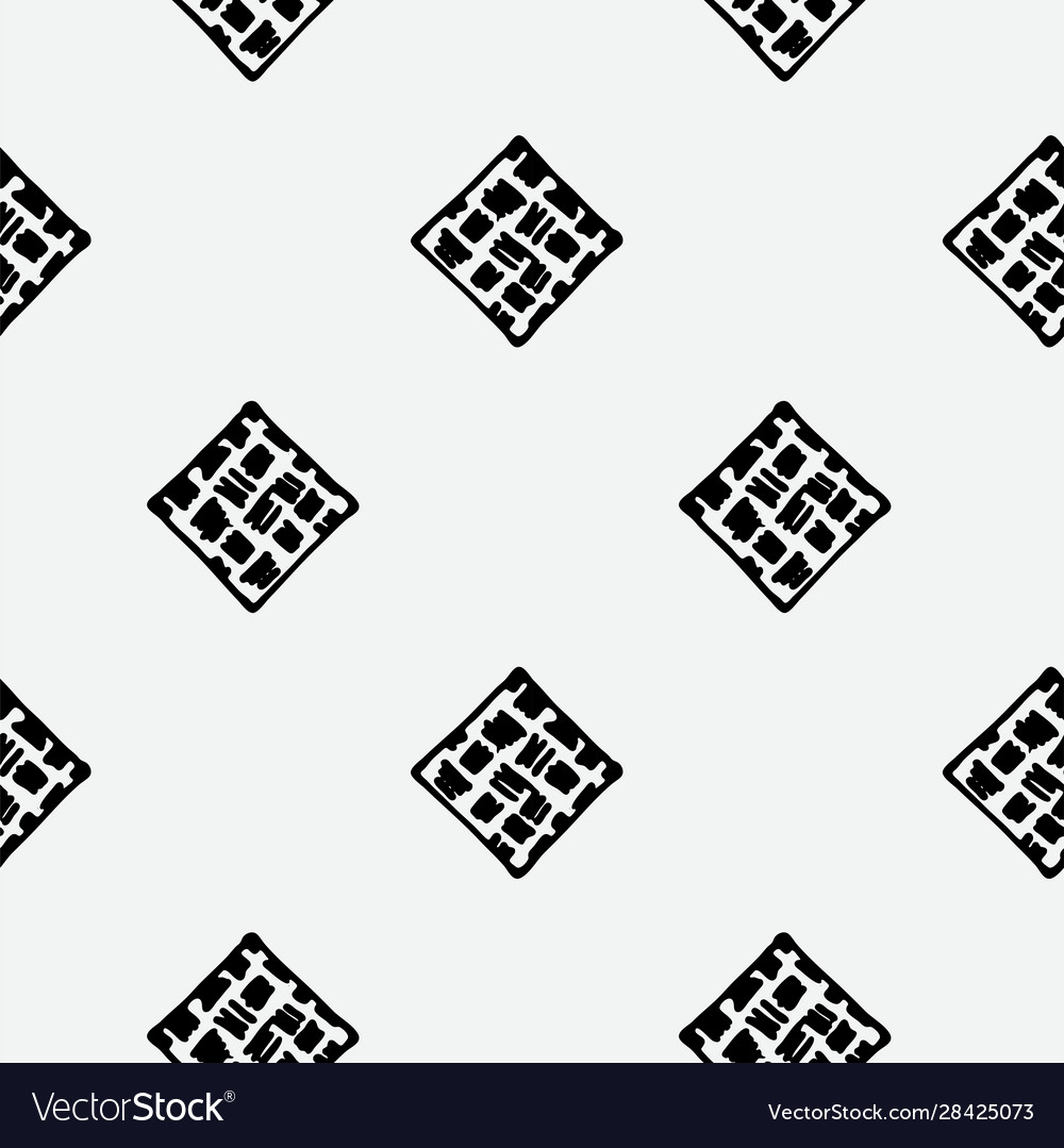 Seamless grunge doodle modern pattern geometry