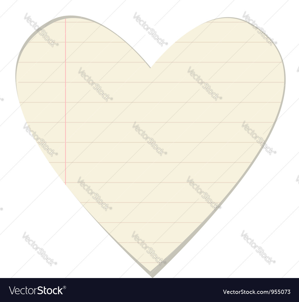 Valentine paper heart