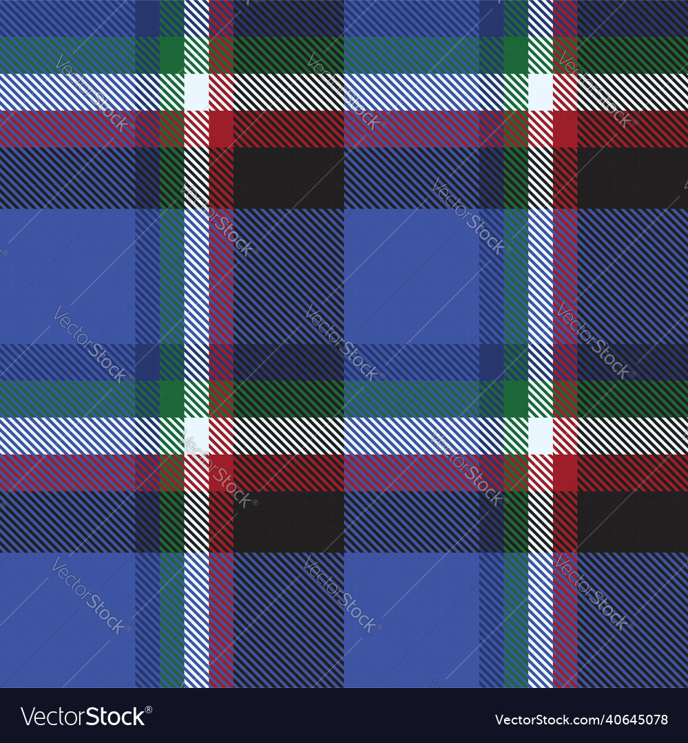 Blue ombre plaid textured seamless pattern