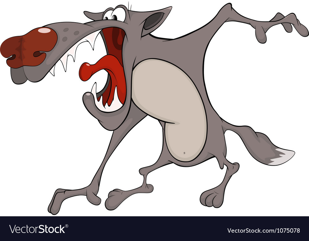 Cartoon Wolf Illustration