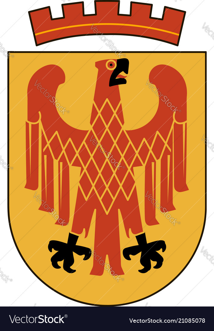 Coat of arms of potsdam in brandenburg germany Vector Image