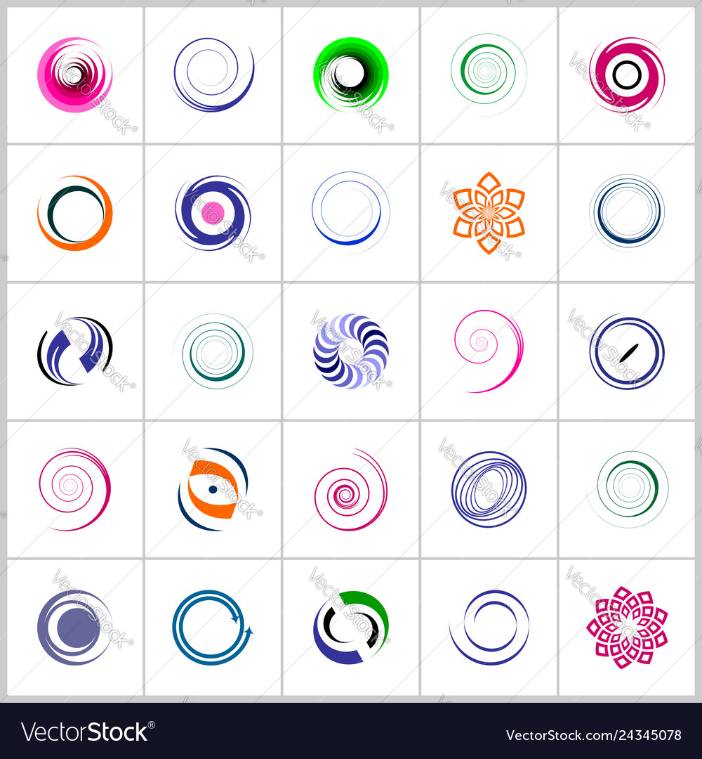 Design elements set vector image Design elements set