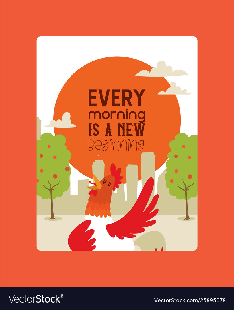 Every morning ia new beginning poster