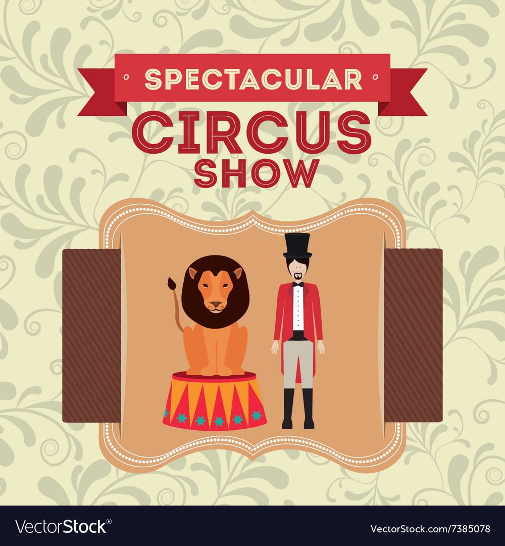 Spectacular circus show design Royalty Free Vector Image