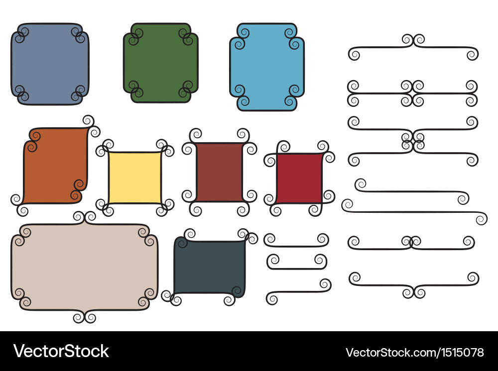 Vintage frames and dividers Royalty Free Vector Image