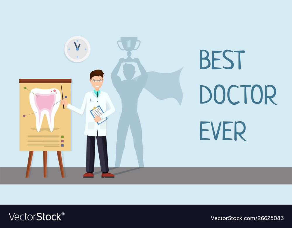 Best doctor ever banner template hospital