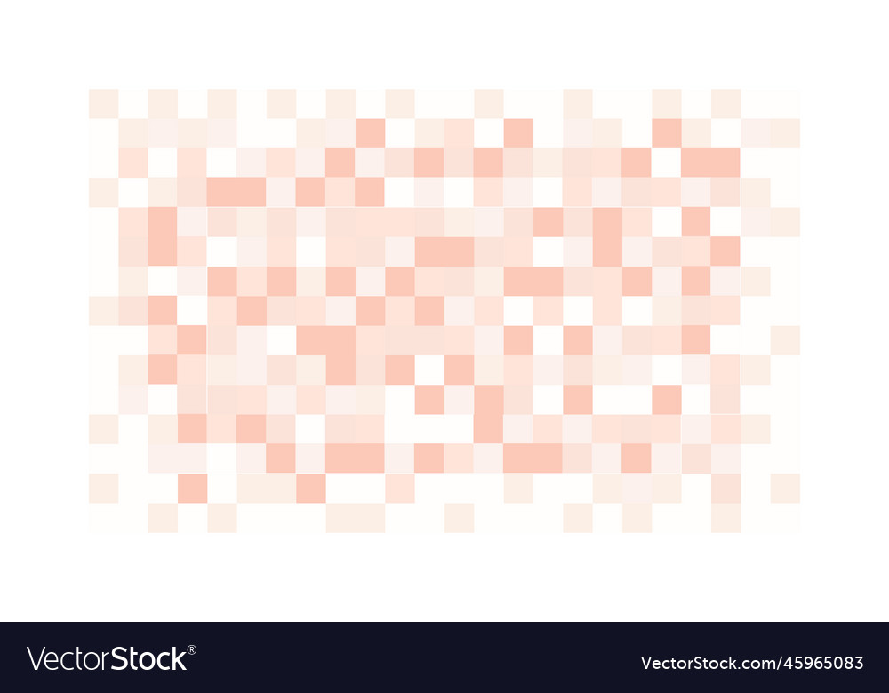 Censor blur effect skin toned mosaic pattern