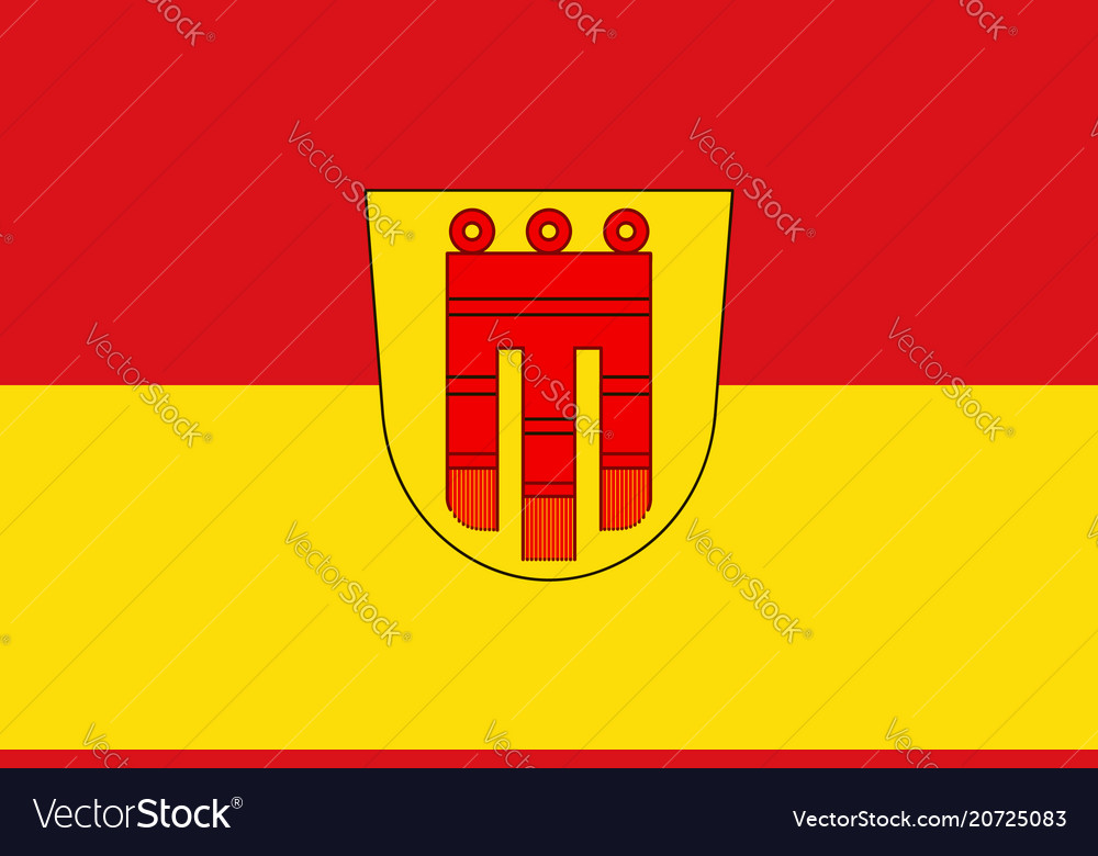 Flag of boblingen city in baden-wuerttemberg Vector Image