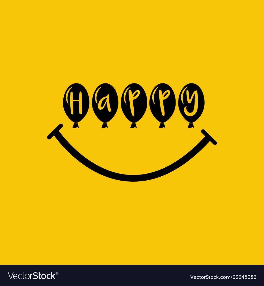 Happy Smile Logo Template Design Royalty Free Vector Image | atelier ...