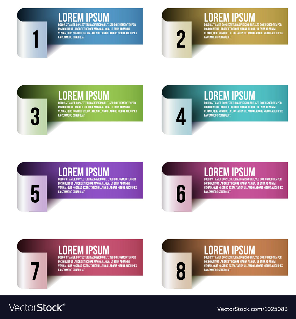 Horizontal Web Banner Easy To Change Size Vector Image