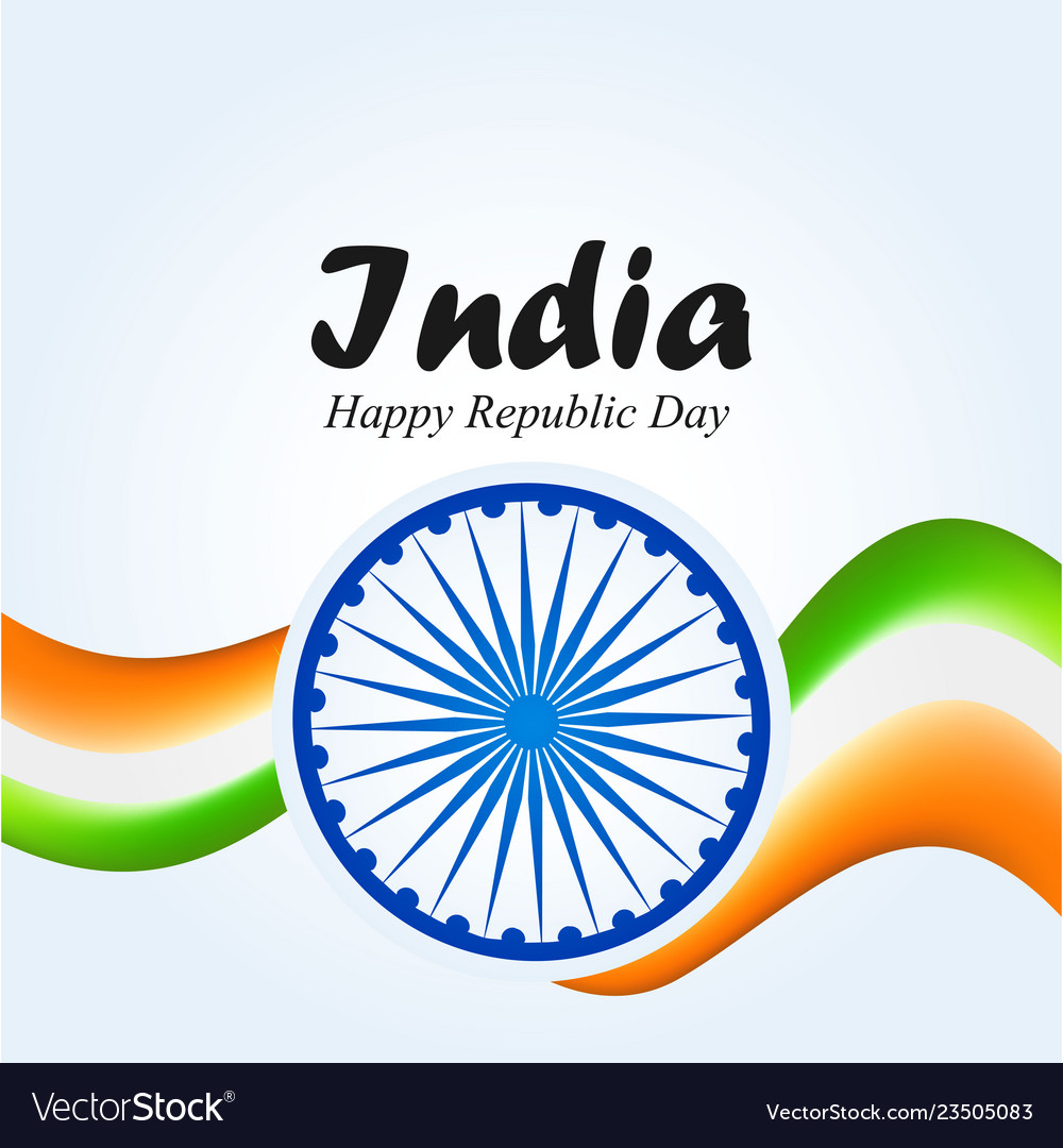 India republic day 26 january indian background Vector Image