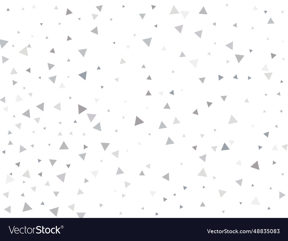 Matrixsilver triangular confetti vector image Matrixsilver triangular confetti