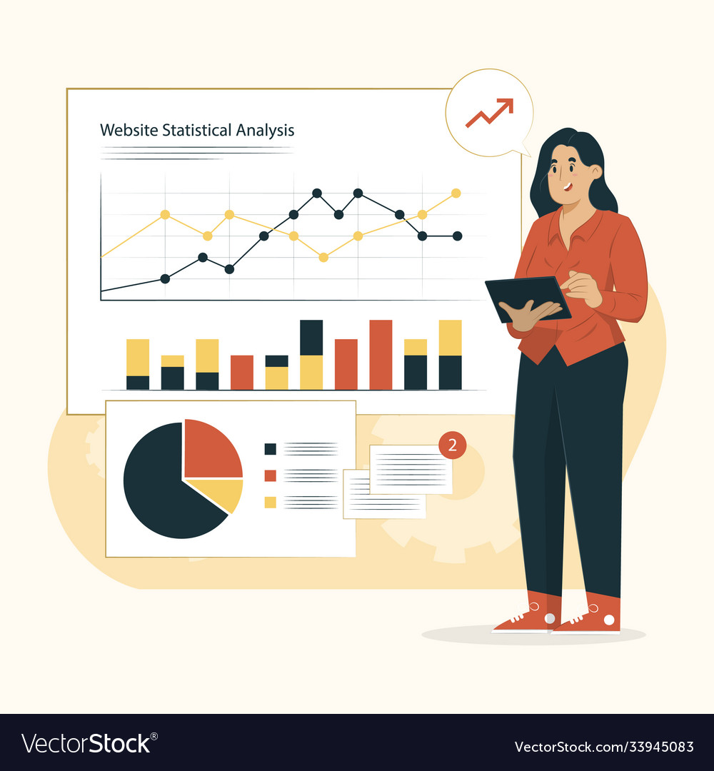 Site stats concept website statistical analysis