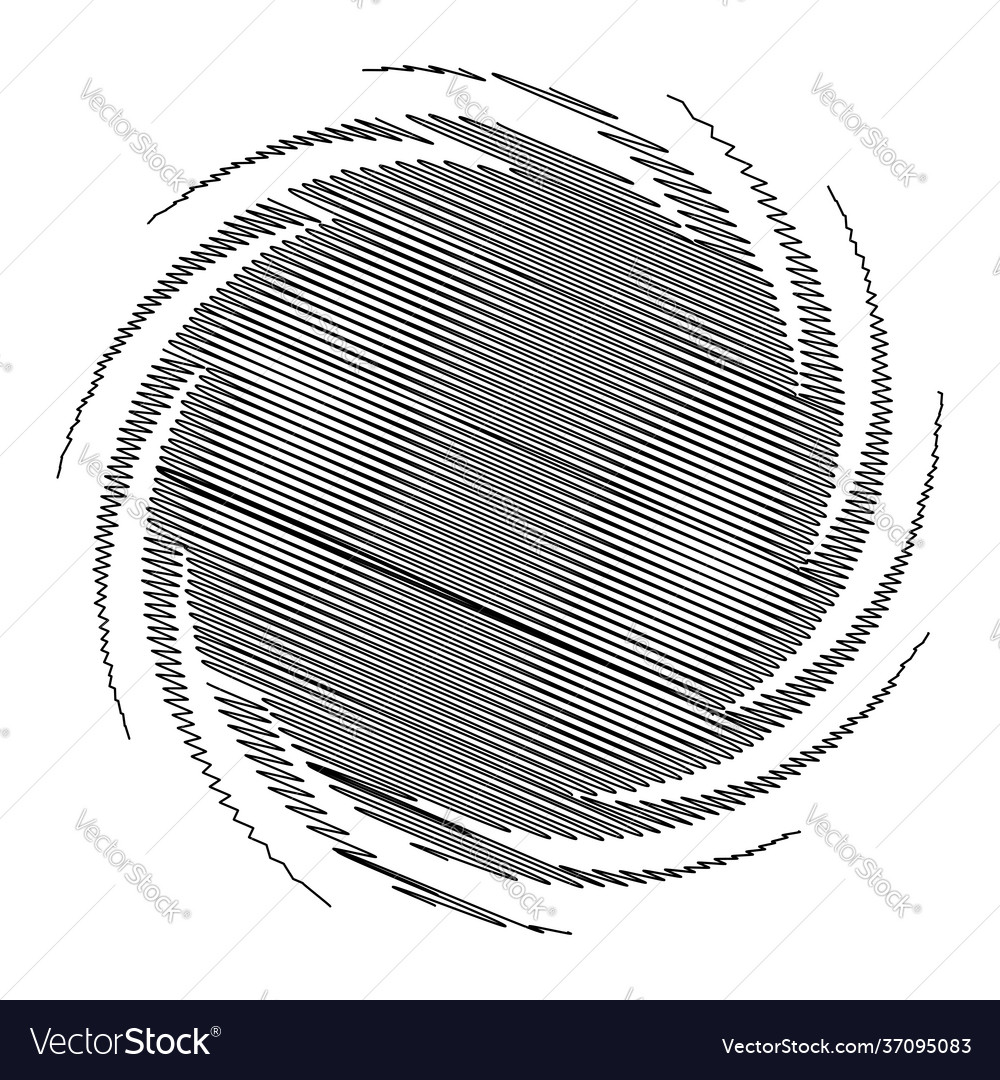 Spiral swirl twirl design element with sketchy vector image Spiral swirl twirl design element with sketchy