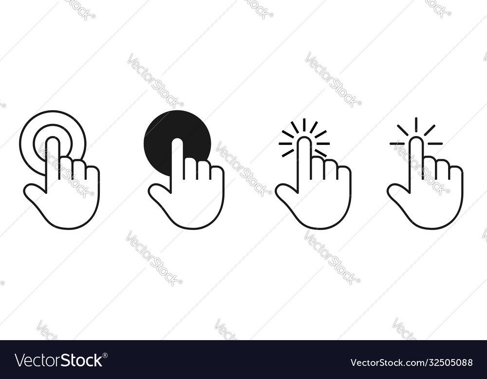 Choose pick select sign choice selection Vector Image