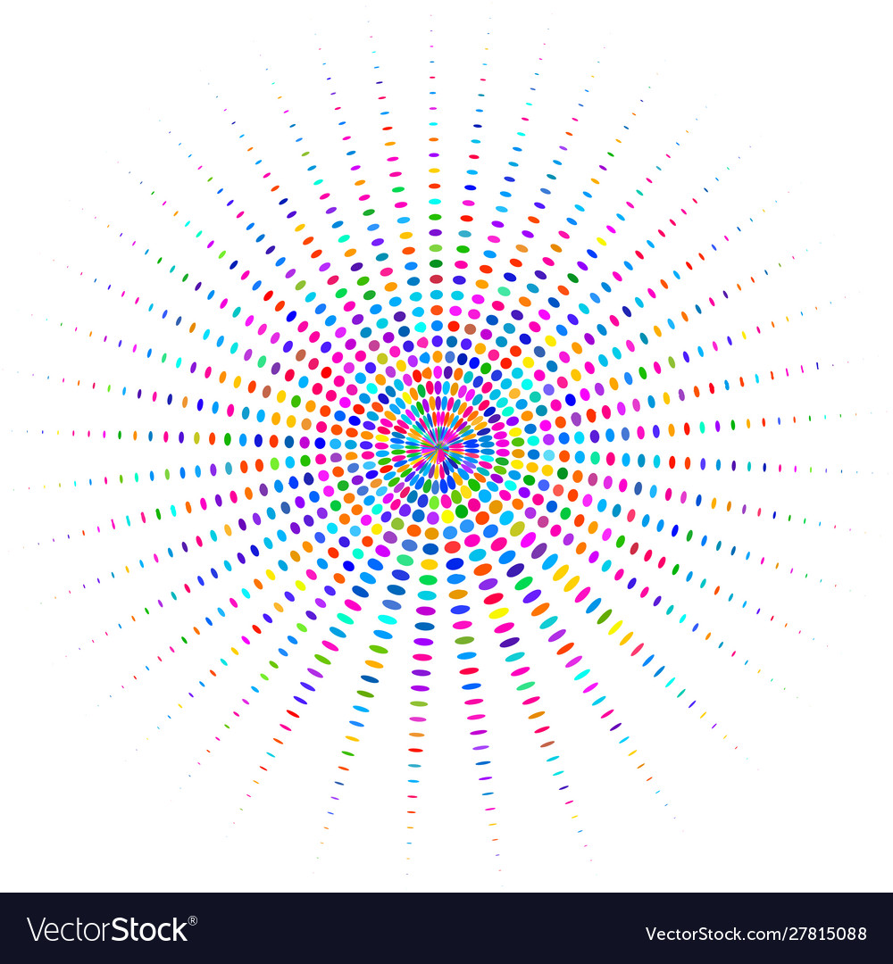 Circle with multicolored rays vector image Circle with multicolored rays
