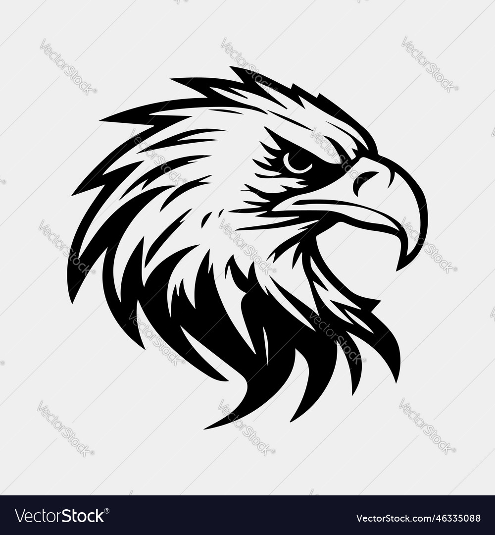 Eagle head can be used for mascot logo apparel Vector Image