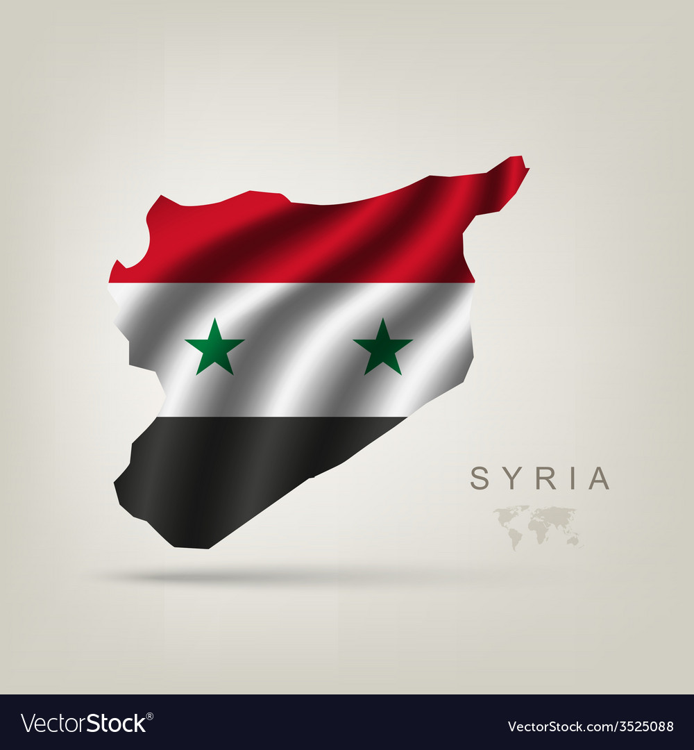Как выглядит флаг syria Flag of syria as a country Royalty Free Vector Image
