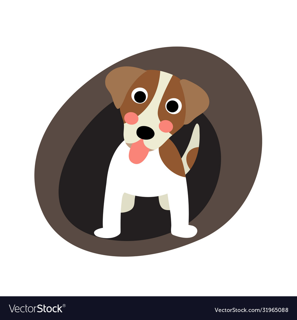 Jack russell animal cartoon character