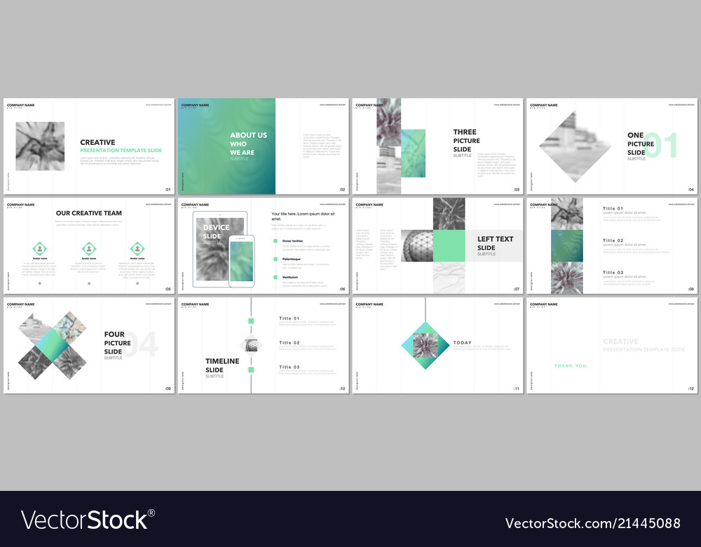 minimal presentations design portfolio royalty free vector