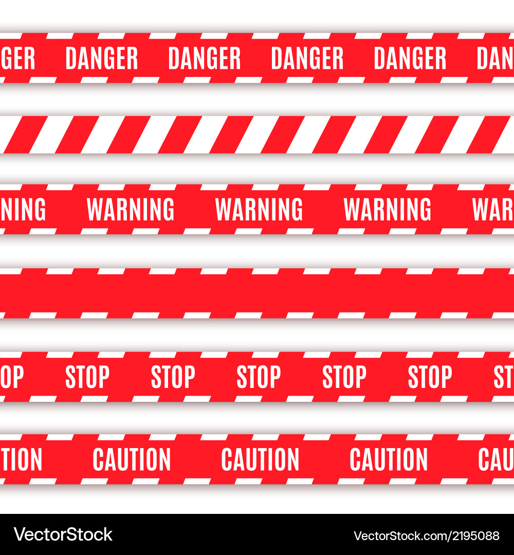 Set of warning tapes Royalty Free Vector Image